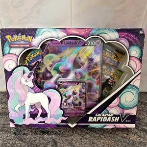Pokemon Galarian Rapidash V Box - Purple, Pink, White